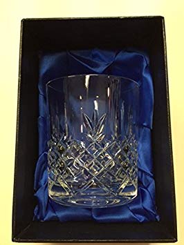 Crystal of Distinction Hand Cut Crystal Whisky Glass in Silk Lined Presentation Box