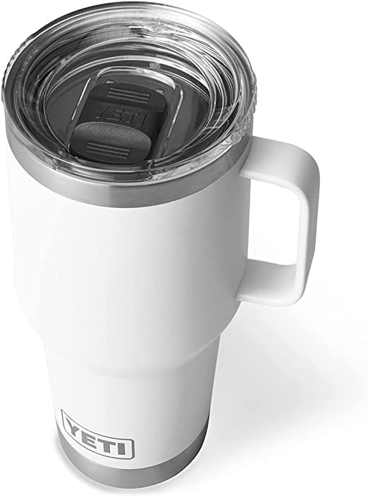 YETI Rambler 30 oz Travel Mug, Stainless Steel, Vacuum Insulated with Stronghold Lid