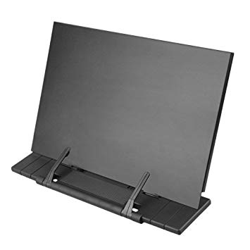 Hanghs Desktop Document Book Holder Laptop/iPad/Cookbook/Music/Document Stand Holder Reading Stand with 7 Adjustable Positions (Black)