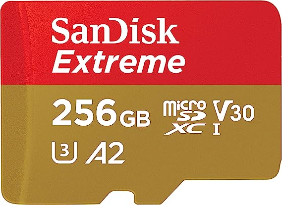 SDSQXAV-256G-GN6MN Micro SD Card, 256 GB, SanDisk UHS-I, Class 10, Recommended for Nintendo Switch, No SD Converter Adapter, International Packaging