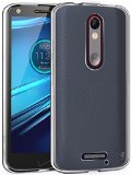 Droid Turbo 2 Case LK Ultra Slim Thin Scratch Resistant TPU Rubber Soft Skin Silicone Protective Case Cover for Motorola Droid Turbo 2 Clear