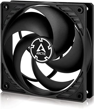 ARCTIC P12 PWM - 120 mm Case Fan with PWM, Pressure-optimised, Very Quiet Motor, Computer, Fan Speed: 200-1800 RPM - Black