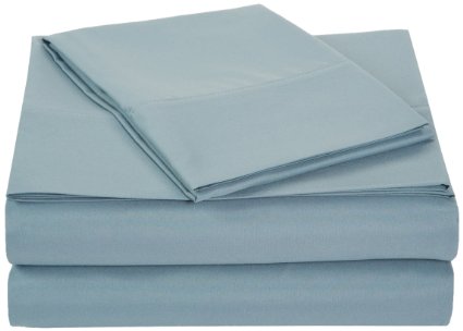 AmazonBasics Microfiber Sheet Set - Twin, Spa Blue