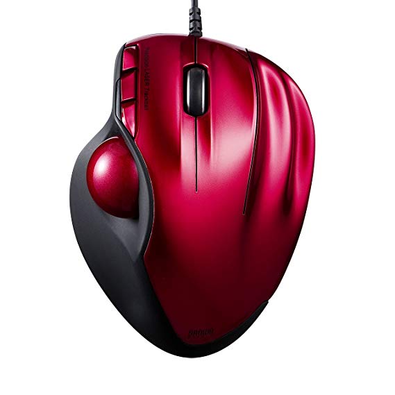 SANWA SUPPLY PC Trackball Mouse USB MA-TB44R (RED)