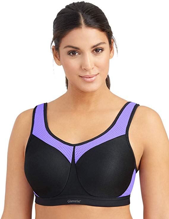 Glamorise Women's Full Figure High Impact Wonderwire Sports Bra #9066