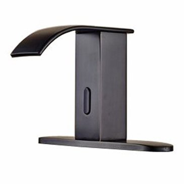 Senlesen Automatic Touchless Sensor Waterfall Bathroom Sink Vessel Faucet Oil Rubbed Bronze