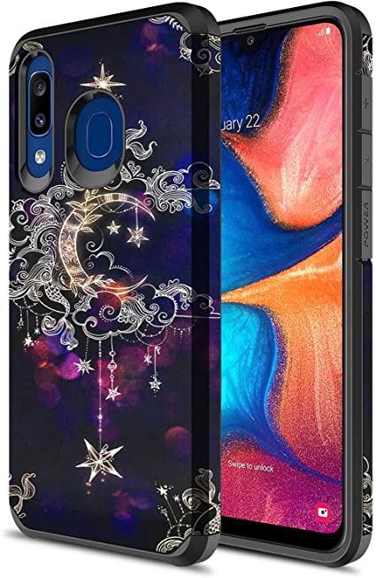 Samsung Galaxy A20/A30/A50 Case, Galaxy A30 Case, Galaxy A50 Case, Onyxii Hybrid Dual Layer Slim Graphic Armor Impact Resistant Protective Cover Case for Samsung Galaxy A20/A30/A50 (Wiccan)