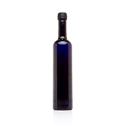Infinity Jars 500 Ml (17 fl oz) Black Ultraviolet Long Neck Glass Oil Bottle
