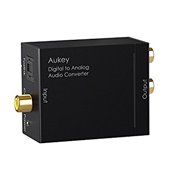 AUKEY Audio Converter, Digital-to-Analog with Power Supply