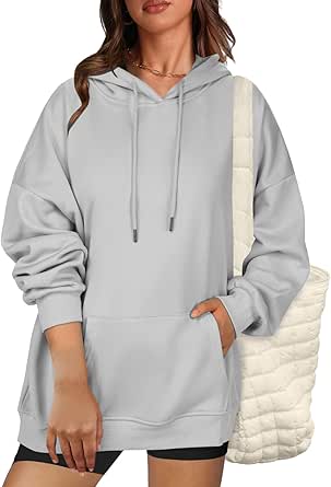 Zeagoo Womens Oversized Hoodies Fleece Sweatshirts Long Sleeve Pullover with Pocket 2024 Fall Winter Outfits Y2k Clothes