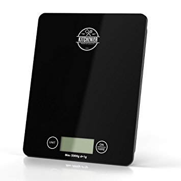 Kitchenier Premium Kitchen Food Scale - 11 LB Multi Unit With Tempered Glass With Digital Display And Touch Buttons