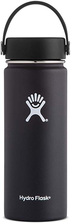 Hydro Flask 40 oz Double Wall Vacuum Insulated Stainless Steel Leak Proof Sports Water Bottle, Wide Mouth with BPA Free Flex Cap, Black