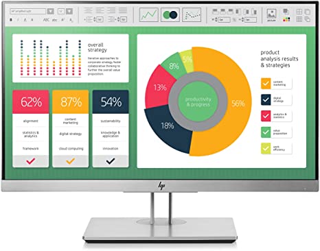 HP EliteDisplay E223 21.5-Inch Screen LED-Lit Monitor Silver (1FH45AA#ABA)