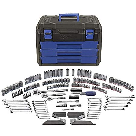 Kobalt 227-Piece Standard/Metric Mechanics Tool Set with Case 85183