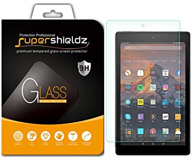 Supershieldz for All-New Fire HD 10 Tablet 10.1" Tempered Glass Screen Protector, (7th Generation - 2017 release) Anti-Scratch, Bubble Free, Lifetime Replacement Warranty