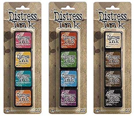 Ranger Tim Holtz Distress Mini Ink Pad Kits #1, #2 and #3 Bundle