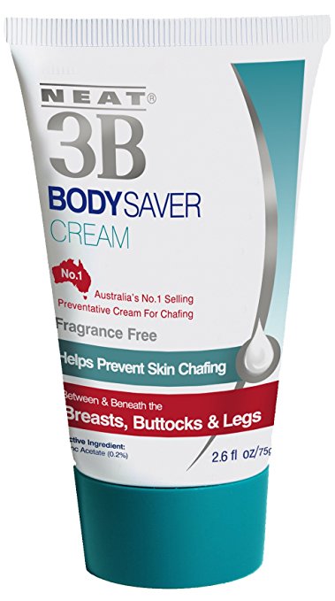 Neat Feat 3B Body Saver Skin Chafing Antiperspirant Cream, 2.6 Fluid Ounces