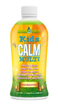 Natural Vitality - Kids Natural Calm Multi (Organic Fruity Splash Flavor, 30oz)