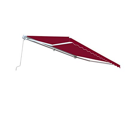 ALEKO AW10X8BURG37 Retractable Patio Awning 10 x 8 Feet Burgundy