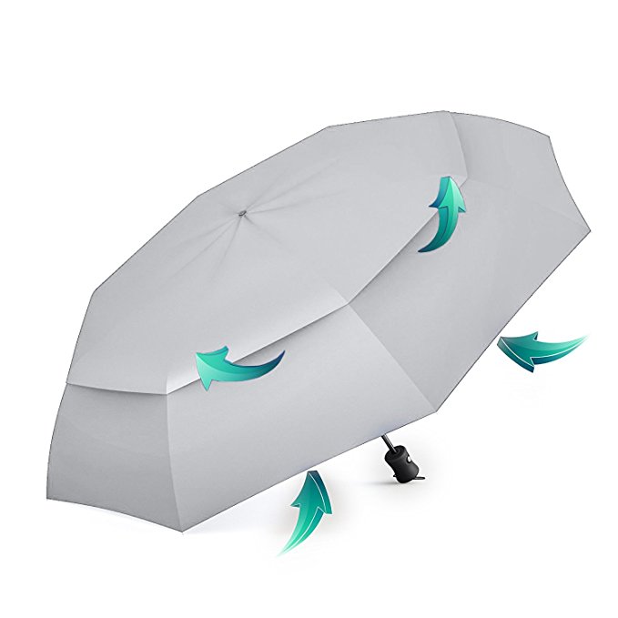 BEST TRAVEL UMBRELLAS for Smart Women & Men, Premium Windproof & Compact Umbrella for Rain & UV Protection, Lightweight for Kids to Hold, Cool Auto Open & Close Button, Perfect for Outdoor Adventures!