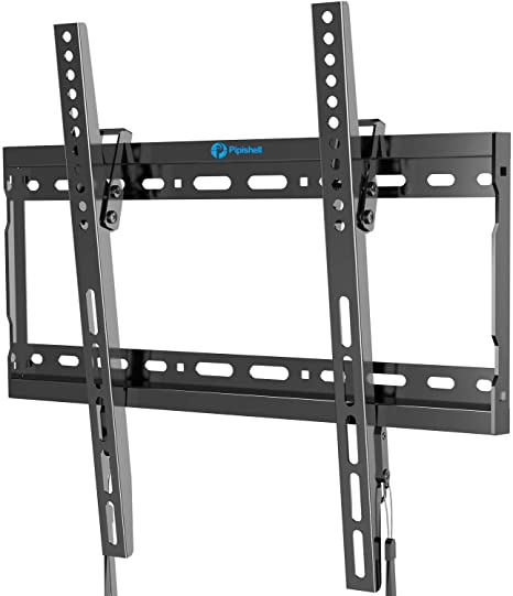 Tilt TV Wall Mount Bracket for Most 26-55 Inch LED LCD OLED Plasma Flat Curved Screen TVs with Max VESA 400x400mm, Low Profile and 8 Degrees Tilting, Supports up to 99lbs by Pipishell