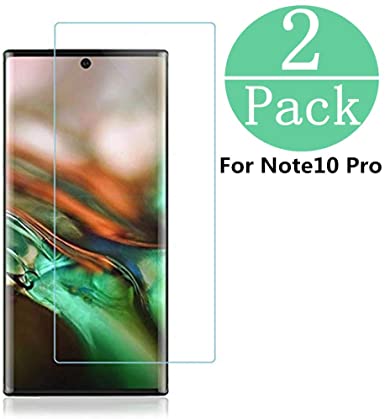 [2Pack] Samsung Galaxy Note10 Plus Tempered Glass Screen Protector,[HD Clear][Anti-Bubble][9H Hardness][Anti-Scratch][Anti-Fingerprint] Screen Protector Compatible Galaxy Note10 Plus