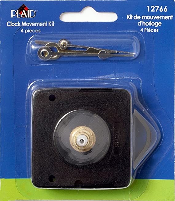 Plaid 12766E Clock Movement Kit, 12766 (4-Piece)