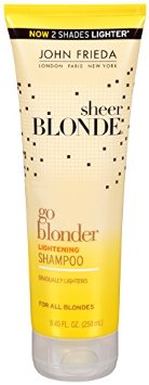 John Frieda Sheer Blonde Go Blonder Lightening Shampoo, 8.45 Fluid Ounce (Pack of 2)