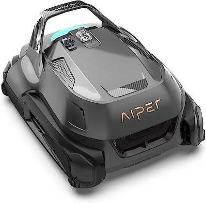 AIPER Seagull Plus Cordless Robotic Pool Cleaner, LED Indicator, 110 Minute Battery Life, Auto-Parking Technology, Ideal for Above-Ground Pools up to 1300 Sq.ft