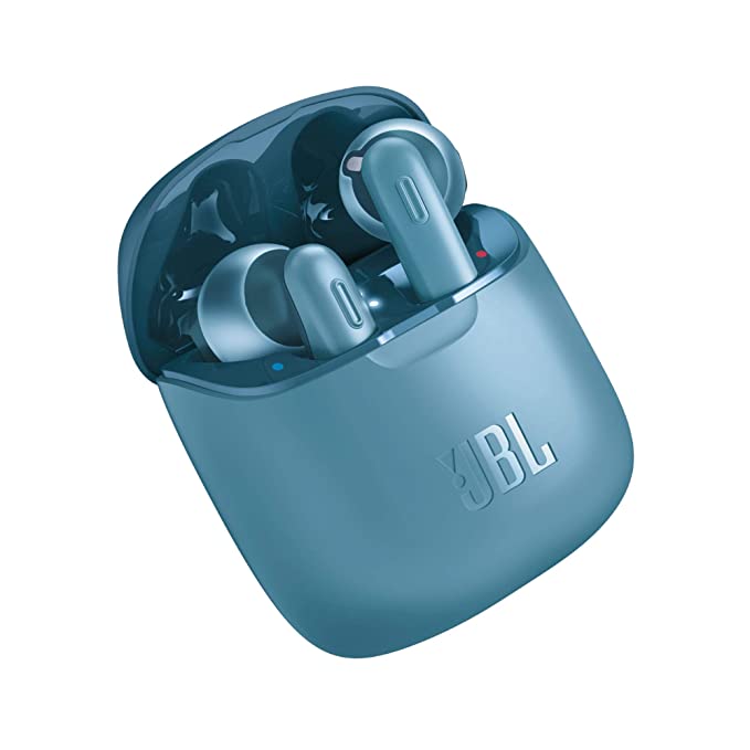 JBL Tune 220TWS by Harman Truly Wireless Bluetooth in Ear Headphone with Mic (Blue)