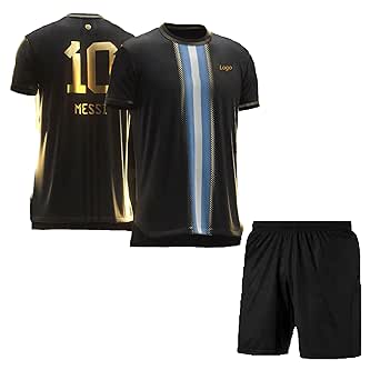 Soccer Football Inter Messi 10 Home Away Special Edition Football Jersey T-Shirt with Shorts (Kid's, Boy'&Men)