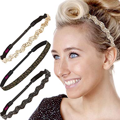 Hipsy Cute Fashion Adjustable No Slip Hairband Headbands for Women Girls & Teens