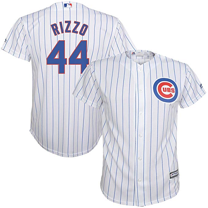 Outerstuff Anthony Rizzo Chicago Cubs Youth 8-20 White Home Cool Base Replica Jersey