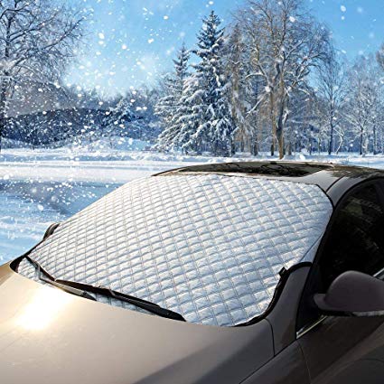 Flylet Car Windshield Snow Cover & Sun Shade Protector - Fits Cars CRVs (1)