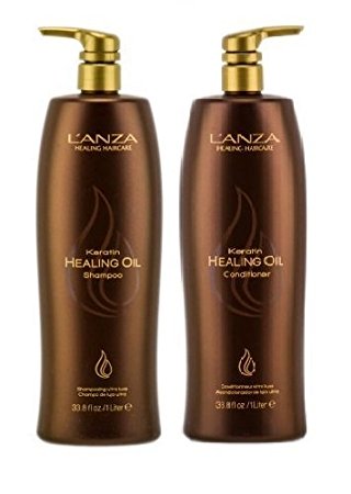 Lanza Keratin Healing Oil Shampoo 33.8 & Conditioner 33.8 oz Duo set