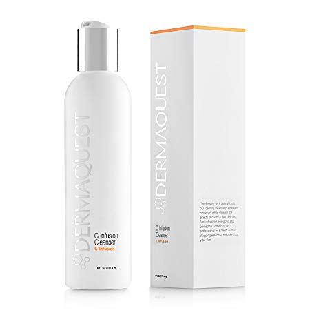 DermaQuest C Infusion Antioxidant Foaming Cleanser - Brightening and Energizing Face Wash, 6 fl. oz.