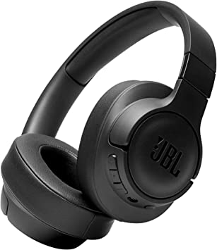 JBL Tune 710BT Wired and Wireless Over-Ear Headphones with Built-In Microphone, Multi-Point Connection and Hands-Free Controls, in Black