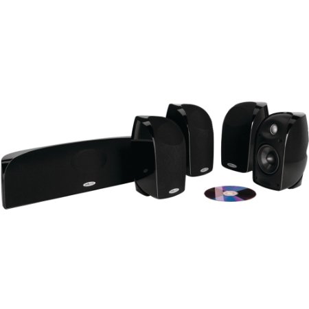 Polk Audio TL250 Compact, High Performance Home Theater System (5-pack, Black)