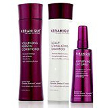Keranique Volumizing Shampoo-Conditioner, 8 oz.Duo Plus Lift & Repair Treatment Spray, Set