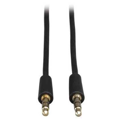 Tripp Lite 3.5mm Mini Stereo Audio Cable for Microphones, Speakers and Headphones (M/M) 10-ft.(P312-010)