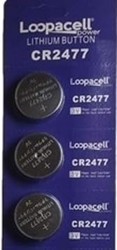 LOOPACELL CR2477 3V Lithium Cell Batteries (Pack of 3)