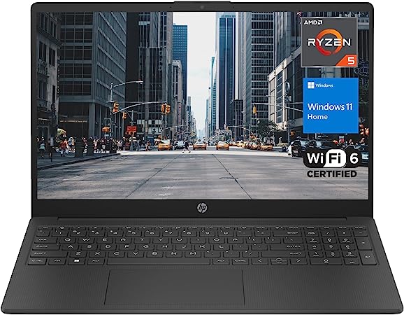 HP 2023 Newest Laptop, 15.6" FHD Display, AMD Ryzen 5 7530U Processor (Beats i7-1165G7), 32GB RAM, 1TB SSD, Webcam, HDMI, Wi-Fi 6, Windows 11 Home, Black, KKE Accessories