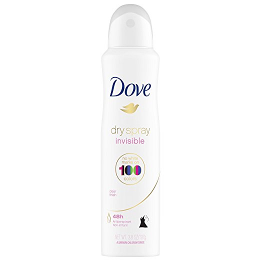 Dove Invisible Dry Spray Antiperspirant Deodorant, Clear Finish, 3.8 Ounce