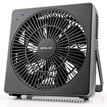 OPOLAR 8 Inch Desk Fan, USB Operated, 4 Speeds Natural Wind, Timer, Quiet Operation, Personal Table Fan, Seven Blades, Adjustable Angle, Desktop Cooling Fan for Office, Room, Bedroom(Included Adapter)