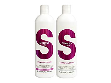 S Factor Stunning Volume Shampoo & Conditioner 25.36 - Salon Formula - New 2014 by Tigi