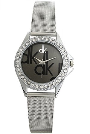 dk Black Dial Analogue Watch for Girls (dk022)