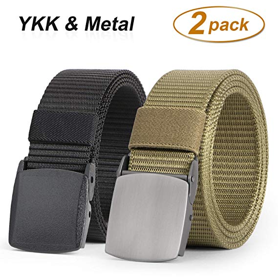 JASGOOD Nylon Canvas Breathable Military Tactical Men Waist Belt With Plastic Buckle