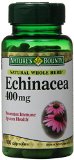 Natures Bounty Natural Whole Herb Echinacea 400mg 100 Capsules