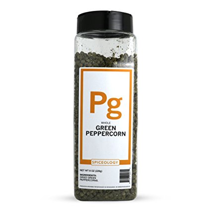 Spiceology Premium Spices - Whole Green Peppercorns, 8 oz