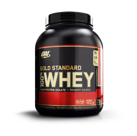 Optimum Nutrition Gold Standard 100% Whey 2273 g Strawberry Protein Shake Powder